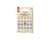 Annäh-Druckknöpfe-Set MS silberfarbig VENO - 6-11 mm - 210119